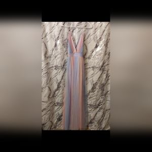 Rainbow Maternity/Prom Dress